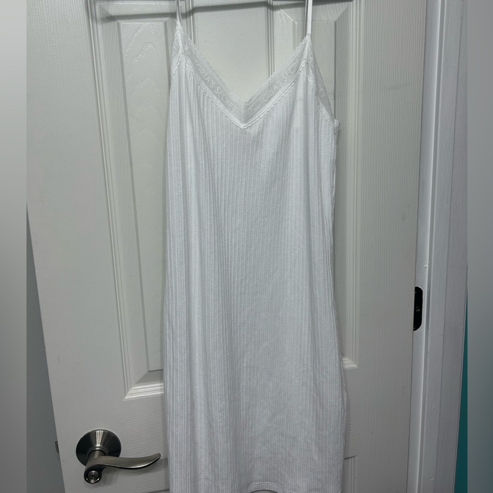Victoria’s secret white Cotton Sleep Dress Lace detail